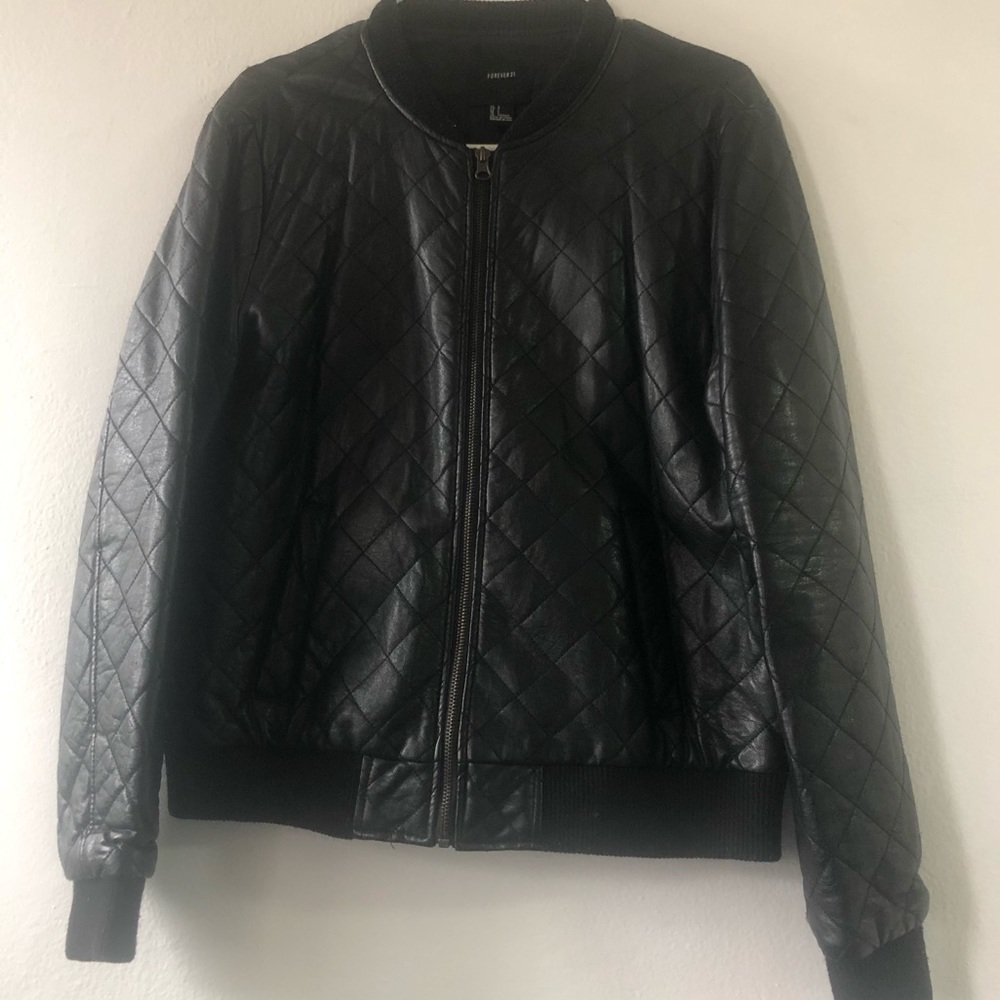 Forever 21 Leather Bomber